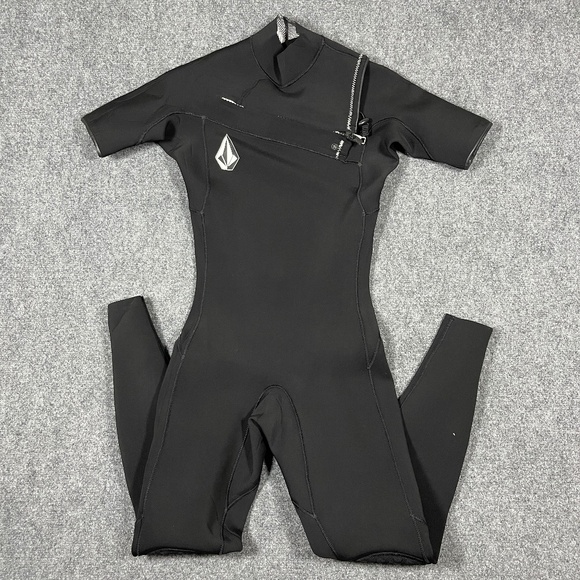 Volcom Modulator 3/2mm Chest-Zip Fullsuit Wetsuit Mens Size XS Black 0761 - Picture 1 of 12